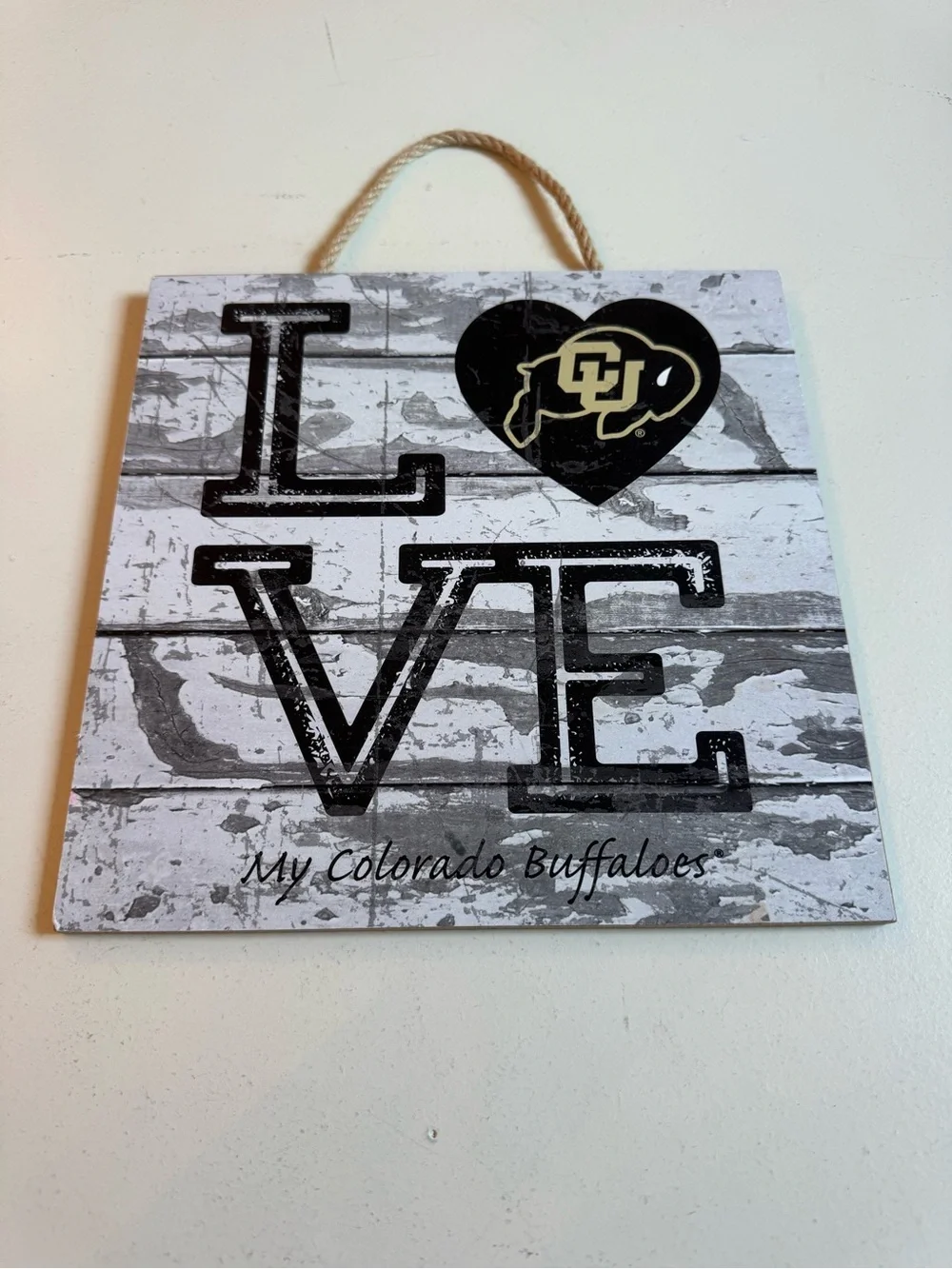 Colorado Buffaloes Rustic Wood Wall Sign | CU Buffs Fan Decor